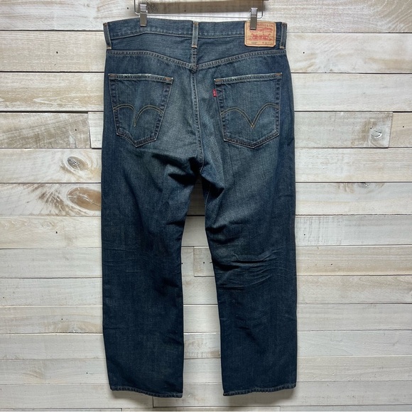 Levis 569 Jeans Mens‎ 36x34 Loose Straight Dark Wash Denim - Picture 1 of 11